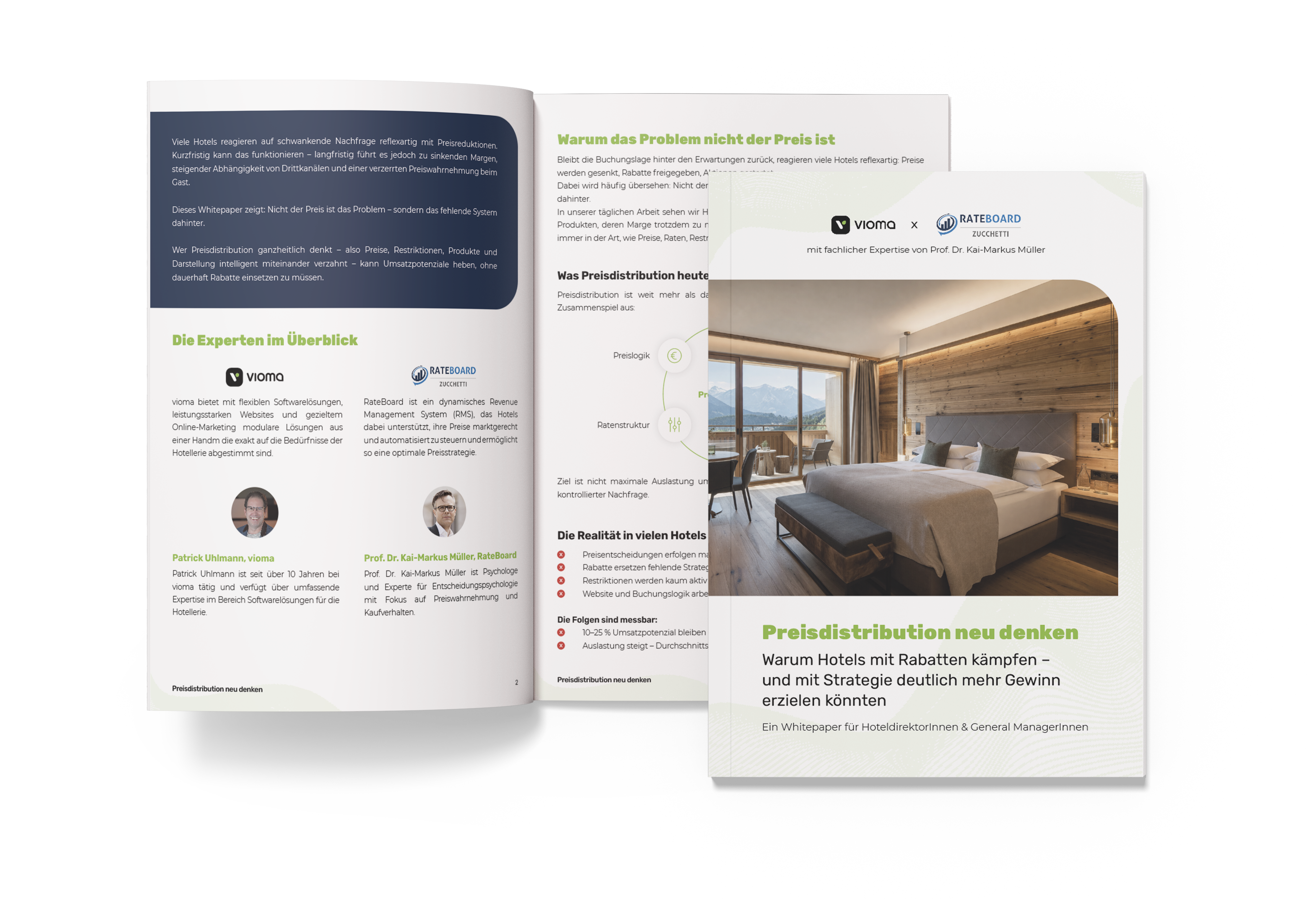 Mockup Whitepaper Preisdistribution neu denken von vioma und RateBoard